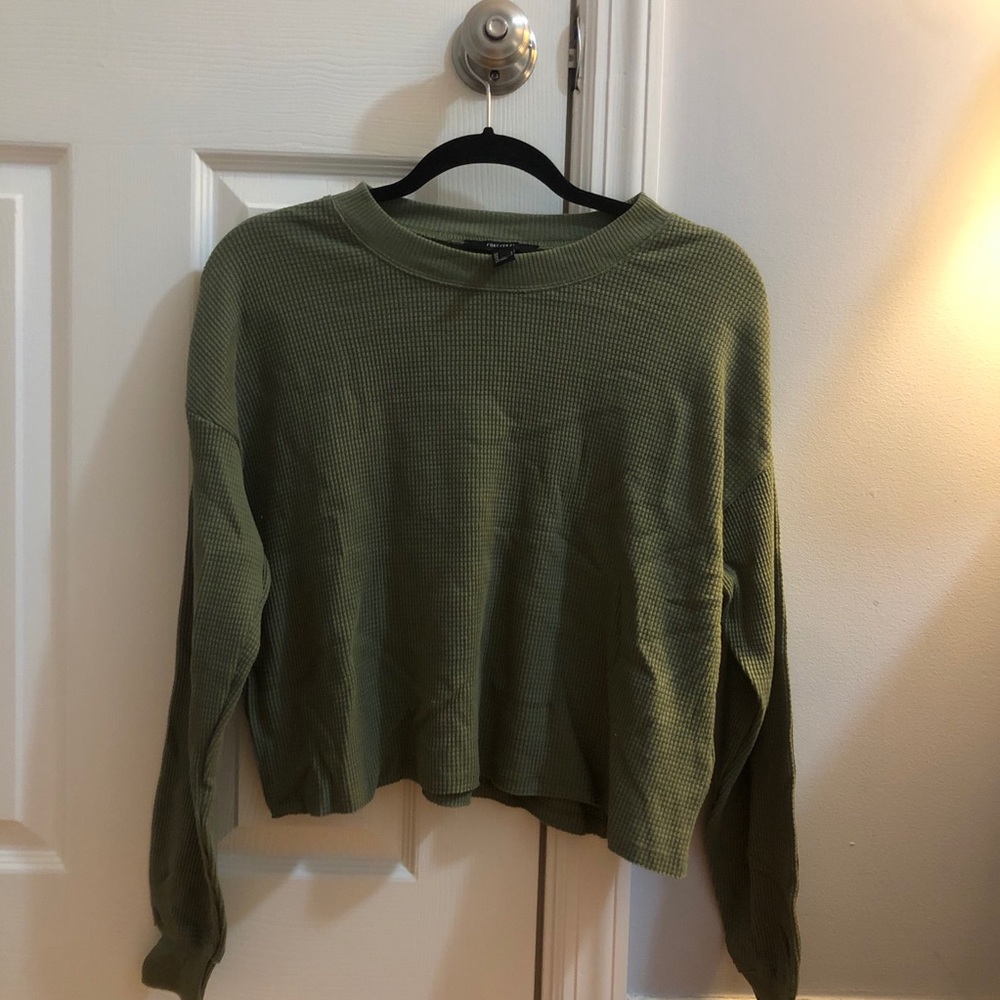 Green waffle t-shirt